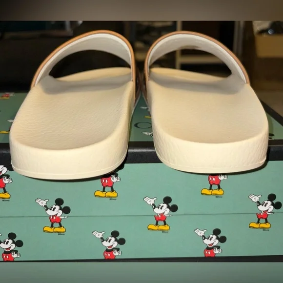 GUCCI DISNEY x MICKEY MOUSE SIGNATURE GG SANDALS SLIDES SZ 9 MEN SZ 11 US 41 IT - Picture 10 of 15